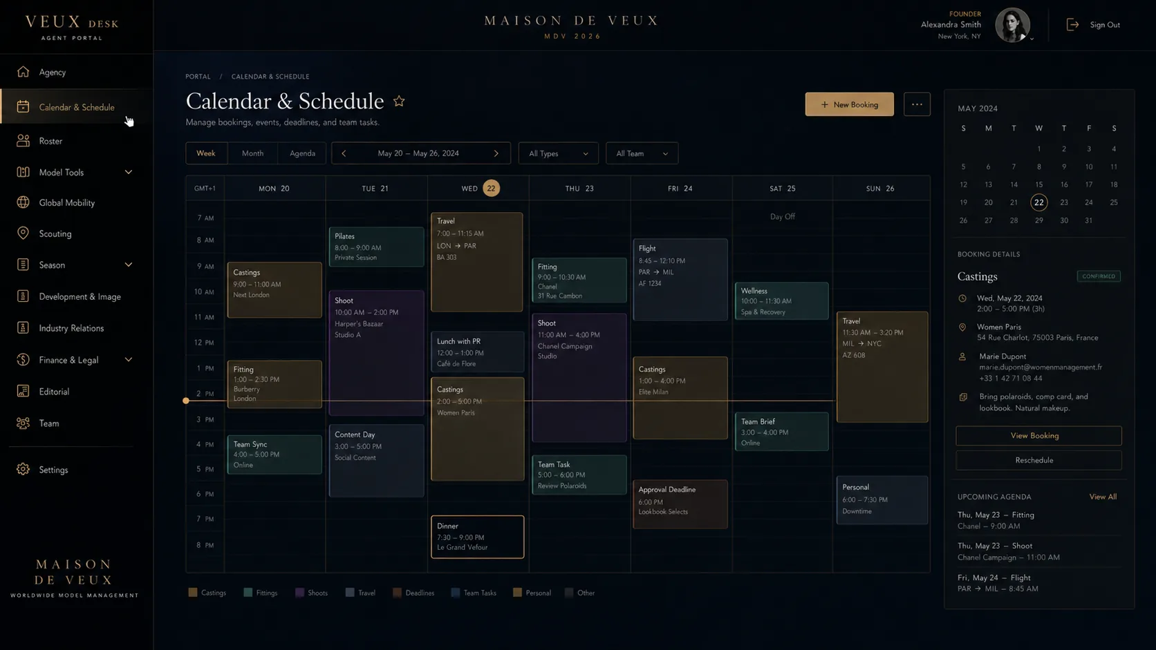Agency calendar