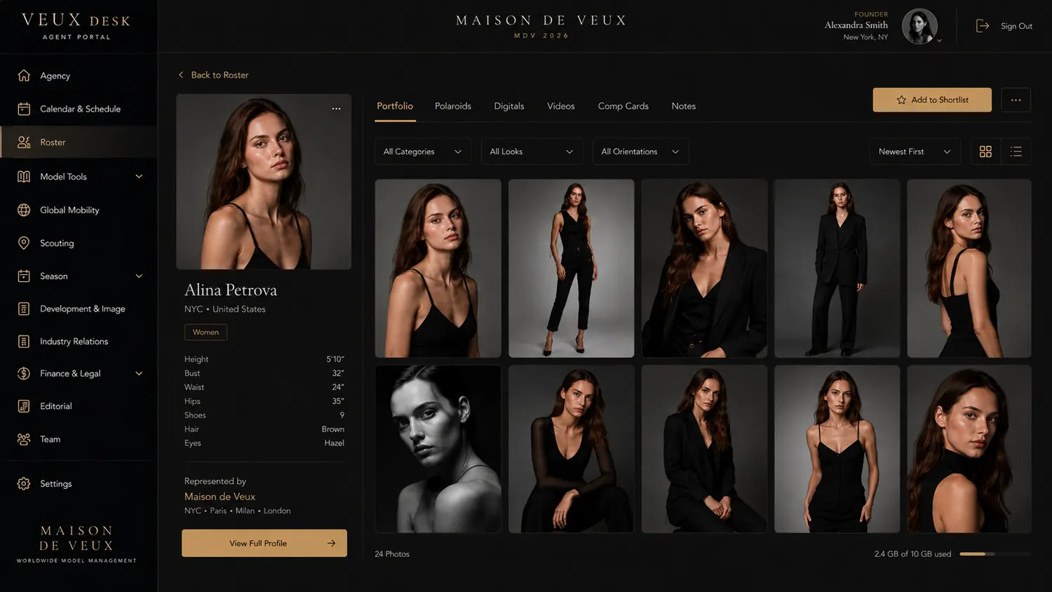 Portfolio & Media CAVYRE environment